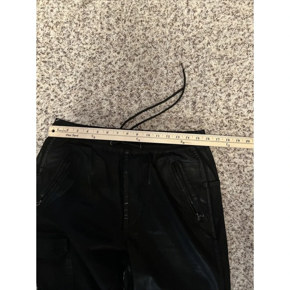 Joe's Jeans Coated  Mens M Kinetic Cargo Jogger Pants Coated Black Sz 30